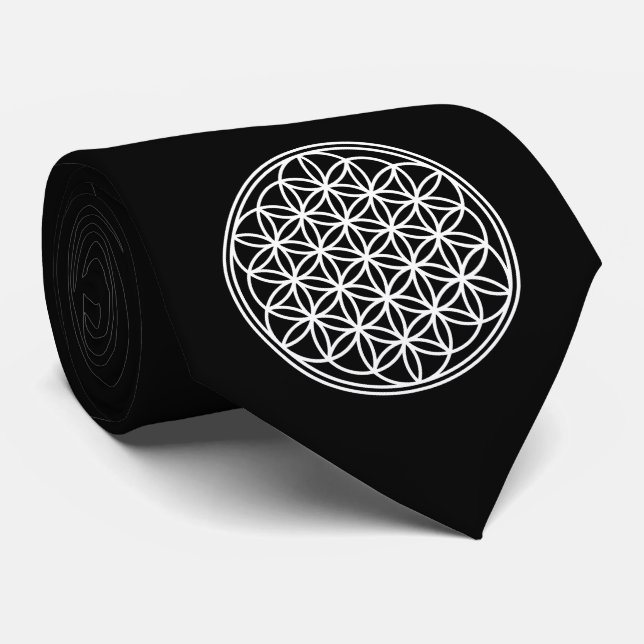 LIVETS BLOMMA - Helig geometri Symbol kontur 2 Slips (Rullad)