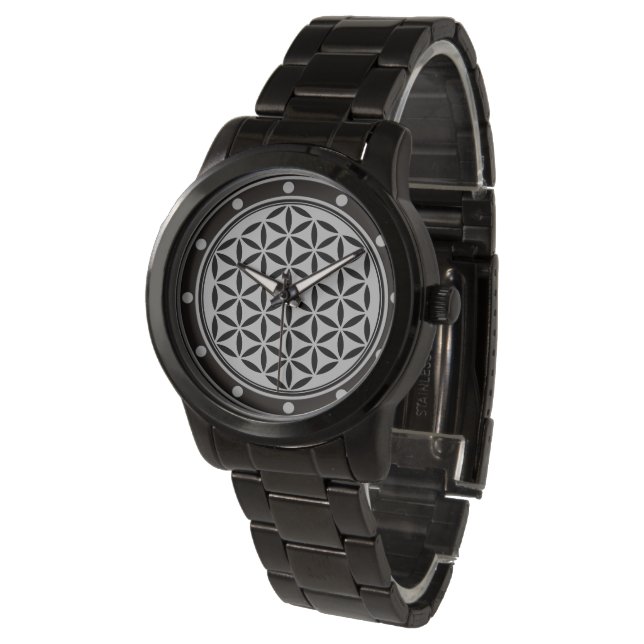 LIVETS BLOMMA - Helig Geometrisk Symbol full 1 Armbandsur (Vinklad)