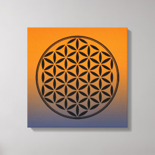 LIVETS BLOMMA - Helig Geometrisk Symbol full 1 Canvastryck