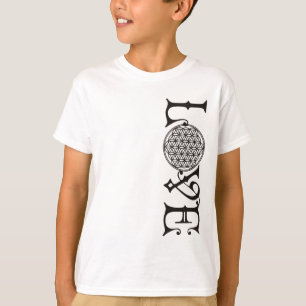 Livets blomma - KÄRLEK-tatuering svart T Shirt