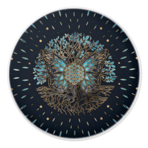 Livets blomma - Livets träd - fjäril Knopp