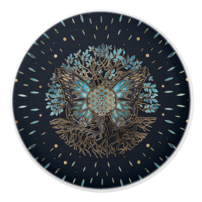 Livets blomma - Livets träd - fjäril Knopp (Framsidan)