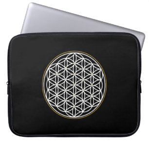 LIVETS BLOMMA MYSTISKT SYMBOL LAPTOP FODRAL