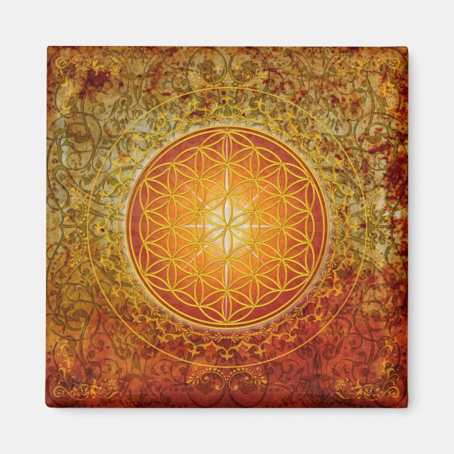 Livets blomma - Ornament III Magnet (Framsidan)