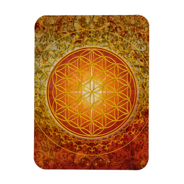 Livets blomma - Ornament III Magnet (Vertikal)