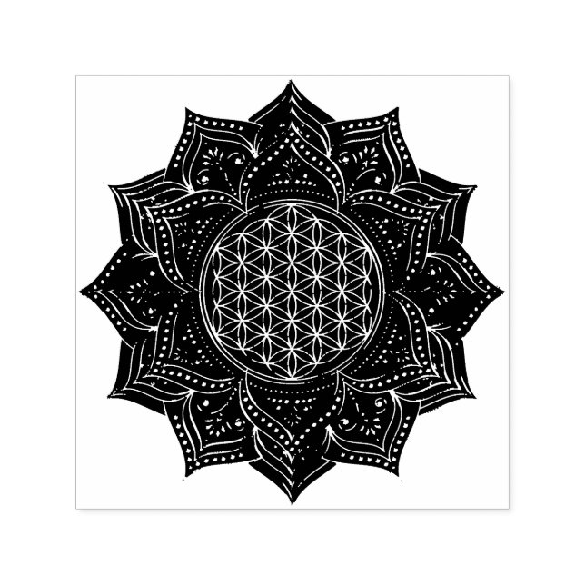 Livets blomma - ortusapor guld I Självfärgande Stämpel (Design)