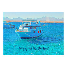 Livets Bra på båten som seglar runt blå Vatten