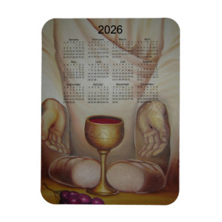 Livets Bröd: Helig Eukaristi 2026 Kalender Magnet