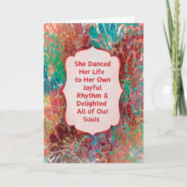 Livets Dance Sympathy Card Kort