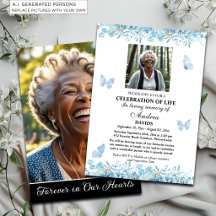 Livets Firande 2 Bilder Begravning Blå Blommor