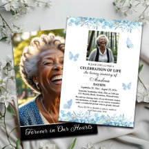 Livets Firande 2 Bilder Begravning Blå Blommor