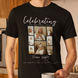 Livets firande | 8 Fotoskollage Minnesstund T Shirt