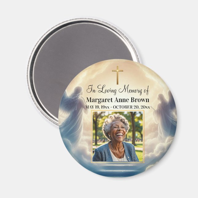 Livets firande av himmel och änglar Foto Magnet (Front/Back)