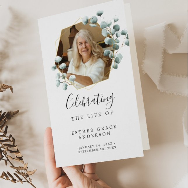 Livets Firande Begravning Vikbart Program Häfte (Skapare uppladdad)