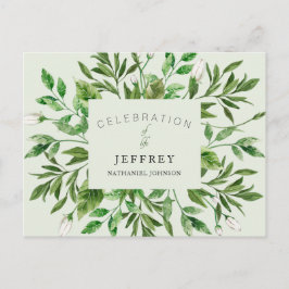 Livets firande efter förlustsamling lövverk vykort