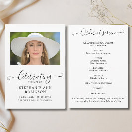 Livets firande Foto Ordning för ceremonin Program