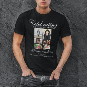 Livets firande Fotokollage Minnesmärke T Shirt