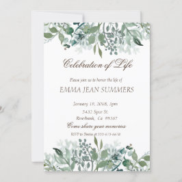 Livets Firande Lövverk Blad Grönska Inbjudningar