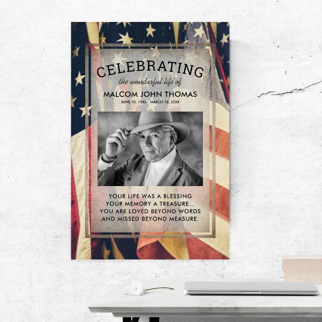 Livets firande Patriotiskt fotominne Poster (Skapare uppladdad)