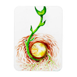 Livets frö poster kanvastryckets vykort magnet