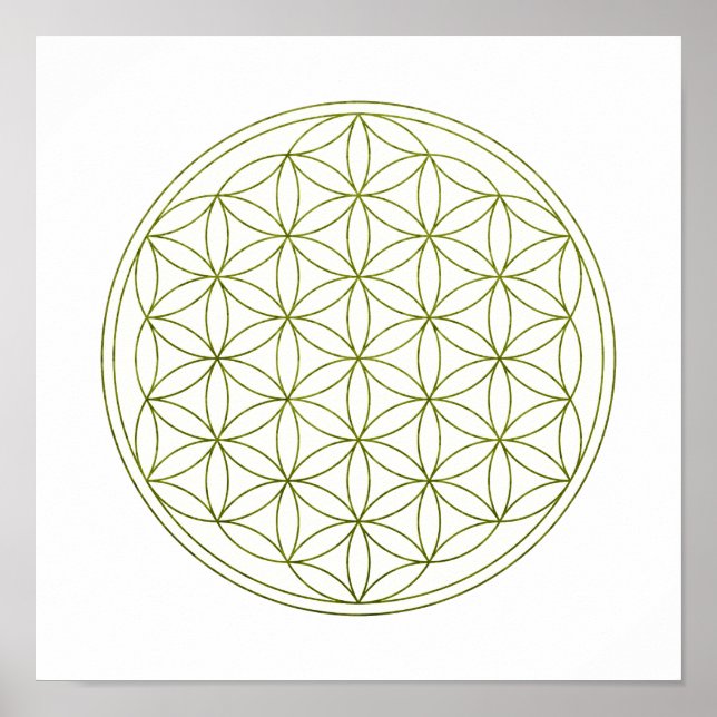 Livets geometri i helig (V-grout) Poster (Framsidan)