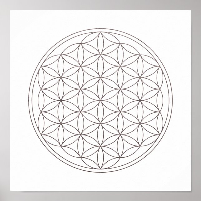 Livets geometri i helig (V-rök) Poster (Framsidan)
