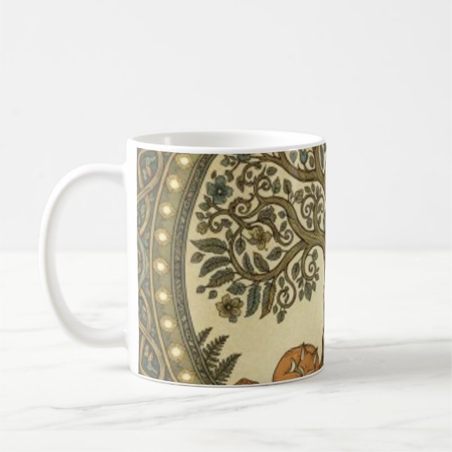 Livets heliga träd kelterkonst kaffemugg (Vänster)