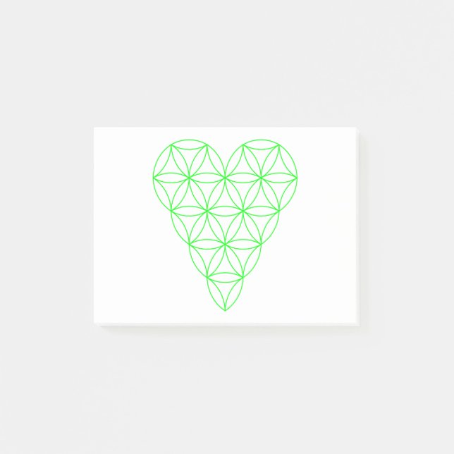 Livets hjärta - Grönt/trådbunden.01. Post-it Block (Framsida)
