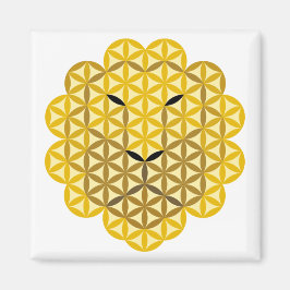 Livets Lejon - Alfa Male-01, Helig djur. Magnet