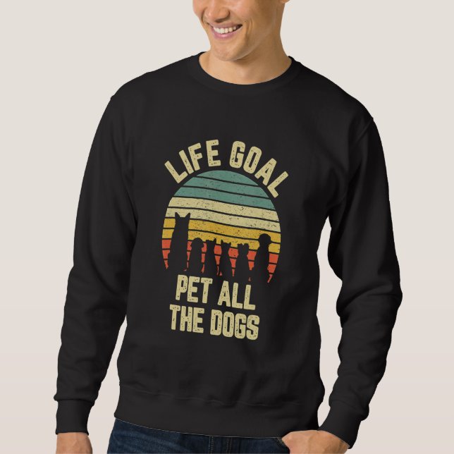 Livets måldjur hela Hundar Hund Lång Ärmad Tröja (Framsida)