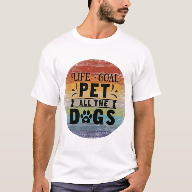 Livets måldjur i hela Hundar T Shirt (Framsida)