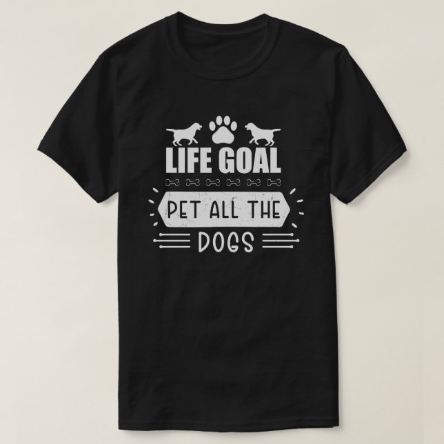 Livets måldjur i hela Hundar T Shirt (Design framsida)