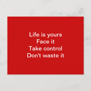 Livets motivation vykort