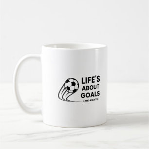 Livets Om Mål Och Assists Rolig Fotboll Kaffemugg