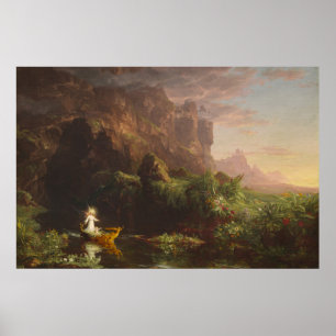 Livets resa: Barndom, 1842 (olja på arbetsyta) Poster