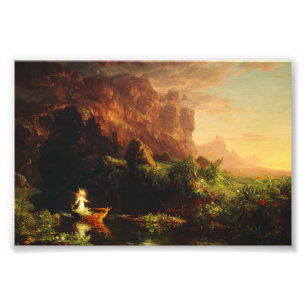 Livets resa - Barndom av Thomas Cole Fototryck