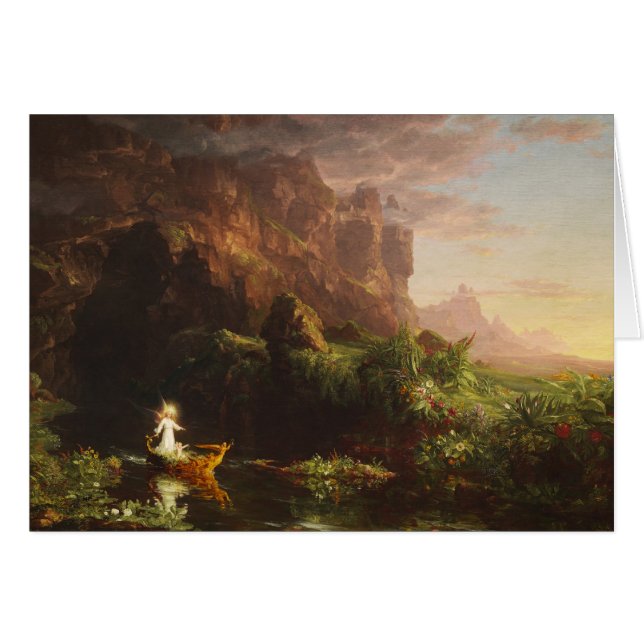 Livets resa: Barndom - Thomas Cole Hälsningskort (Framsidan Horizontal)