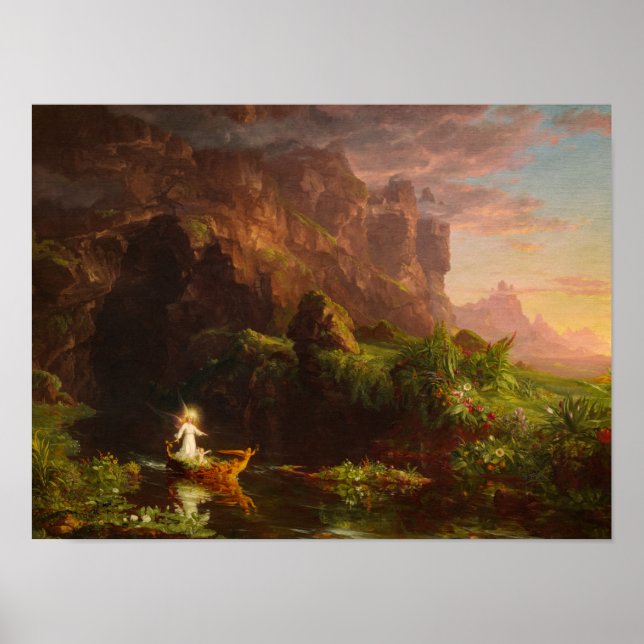 Livets resa, barndomen av Thomas Cole Poster (Framsidan)