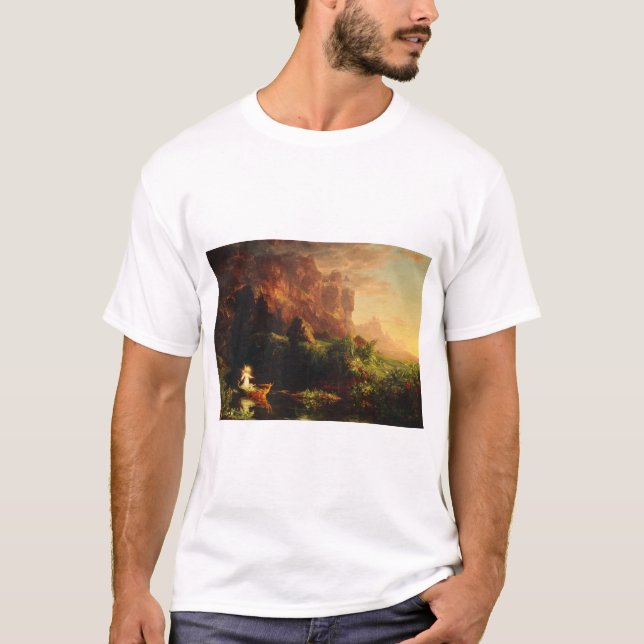 Livets resa - Barndomen av Thomas Cole T Shirt (Framsida)