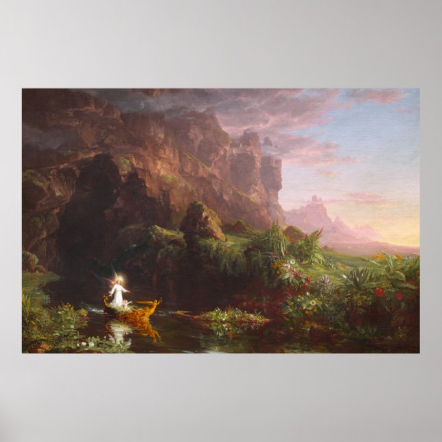 Livets resa: Barnet av Thomas Cole Poster (Framsidan)