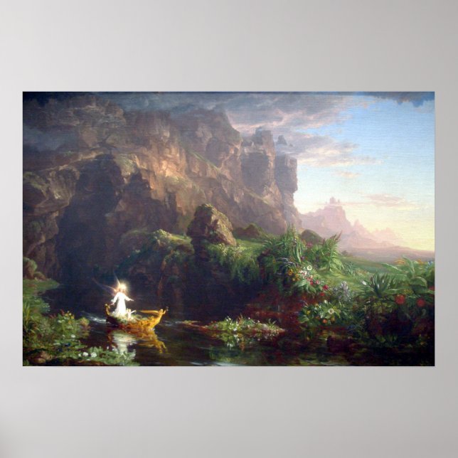 Livets resa - Barnet av Thomas Cole Poster (Framsidan)