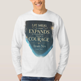 Livets resa innebär ofta utmaningar för presenter t shirt