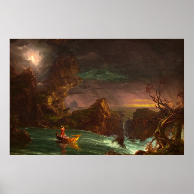 Livets resa, Medel av Thomas Cole Poster (Framsidan)