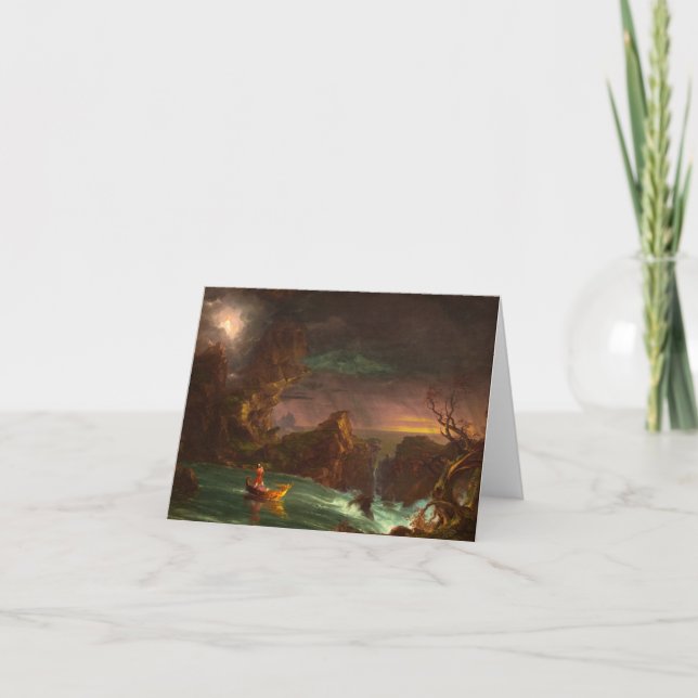 Livets resa, Medel av Thomas Cole Tack Kort (Framsida)