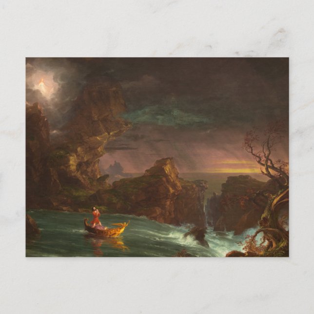 Livets resa: Thomas Cole Postcar's manskap Vykort (Framsida)