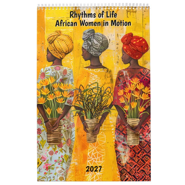 Livets rytmer – afrikanska kvinnor i rörelse kalender (Omslag)