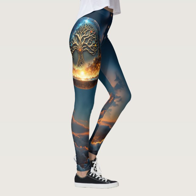 Livets sfär – Det gyllene världs trädet.  Leggings (Höger)