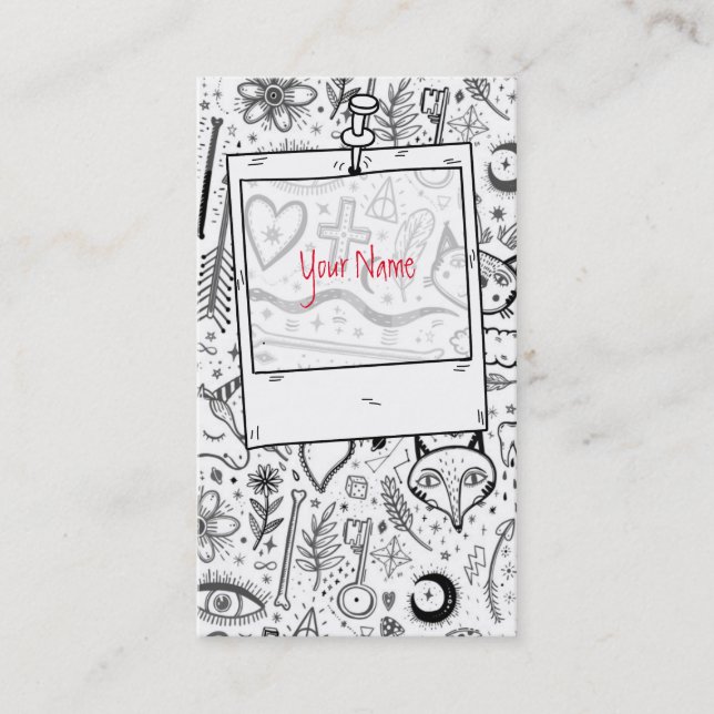 Livets Sketchnotes Mönster 4 + 5 Visitkort (Framsida)