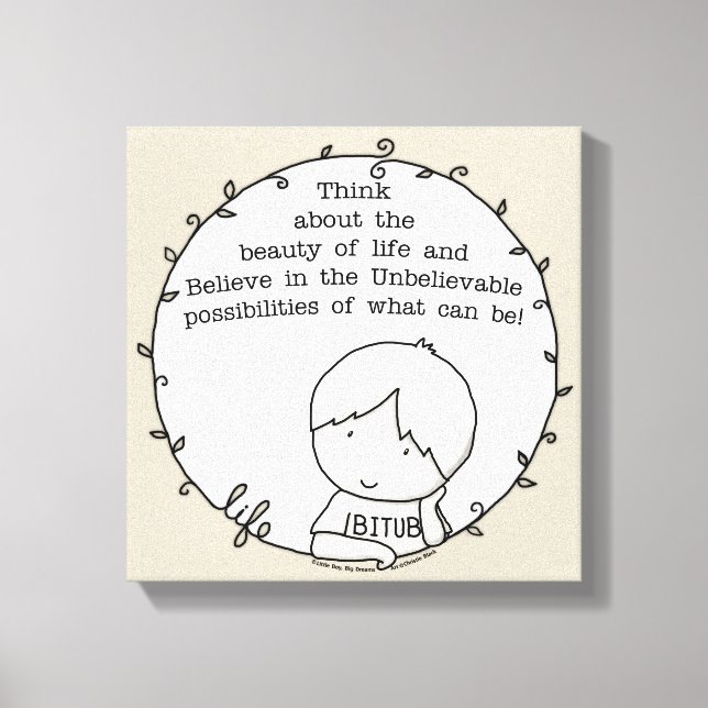 Livets skönhet canvastryck (Framsida)