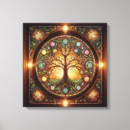 LIVETS TRÄD 2 CANVASTRYCK